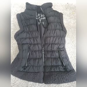 Calvin Klein Performance Womens Small Puffer Vest Black Winter Wind Resistant